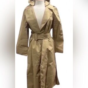 Jenni Kayne Khaki Belted Raincoat Size M